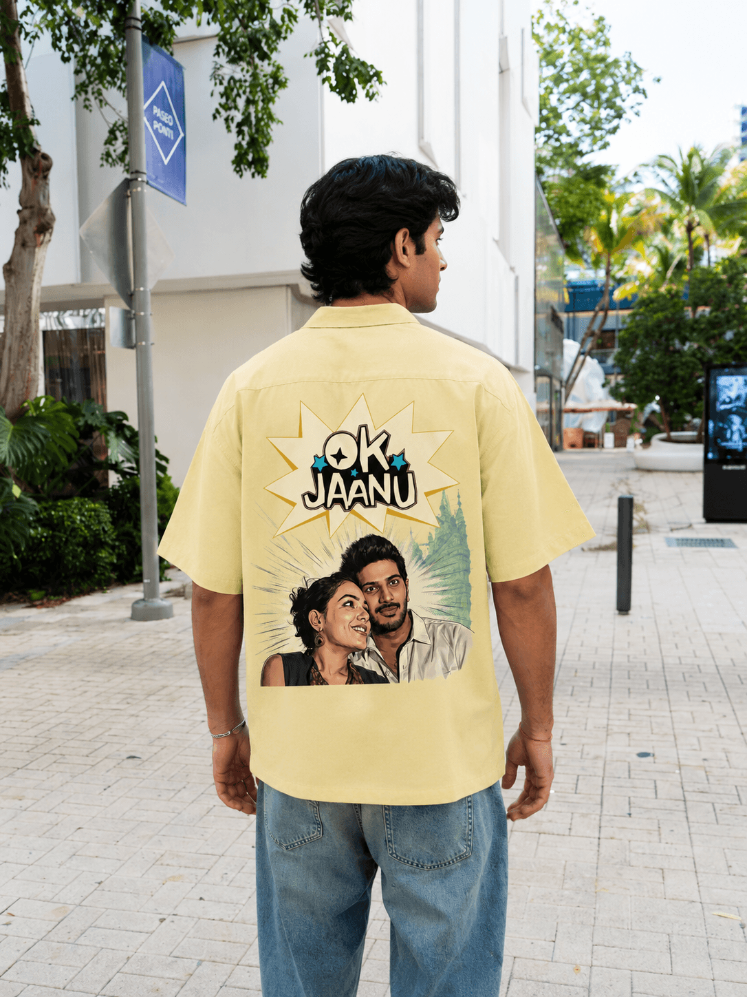 Butter Yellow Cuban Collar Shirt 3