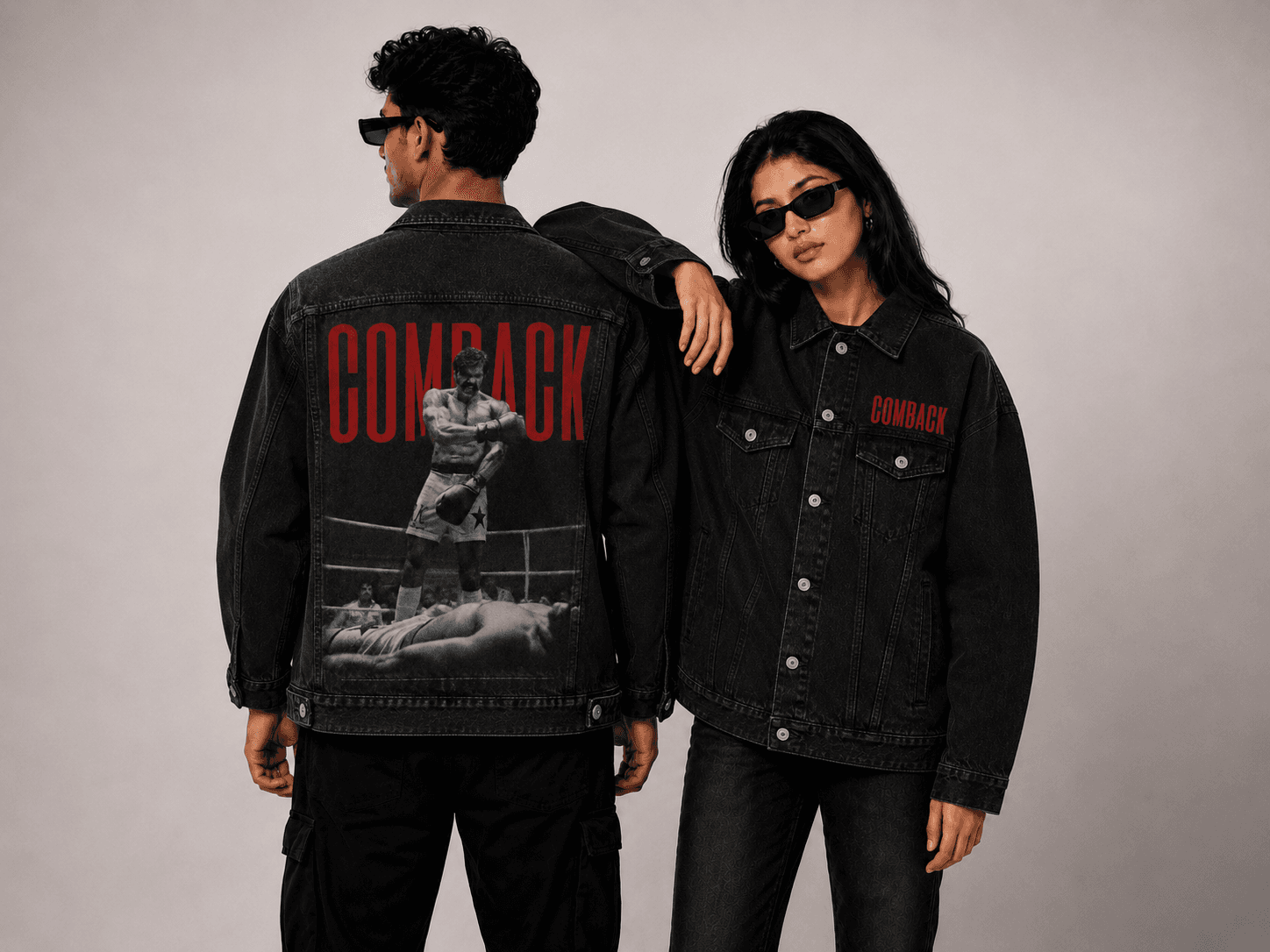 Comeback Black Denim Jacket 3