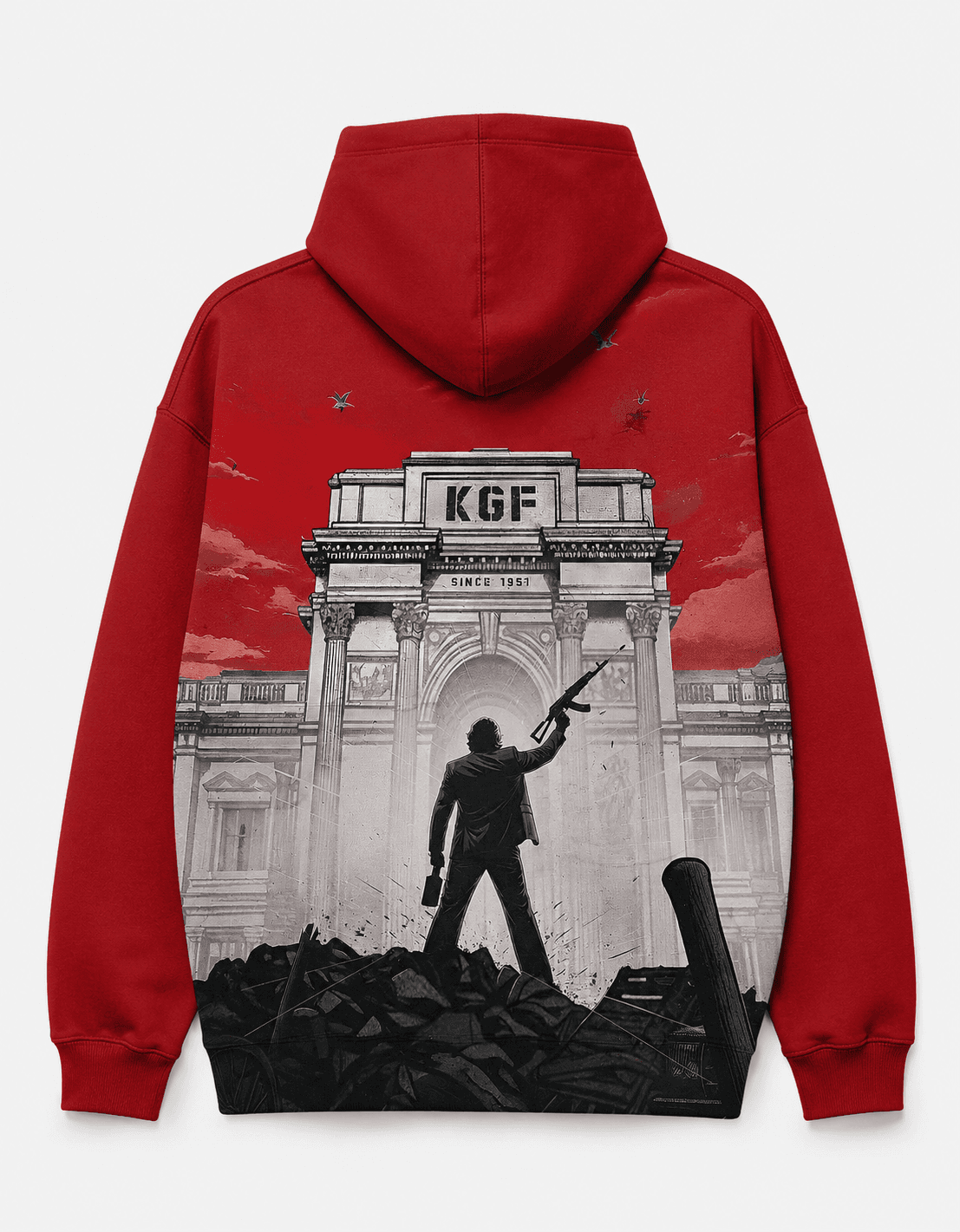 KGF Rocky Red Hoodie 3