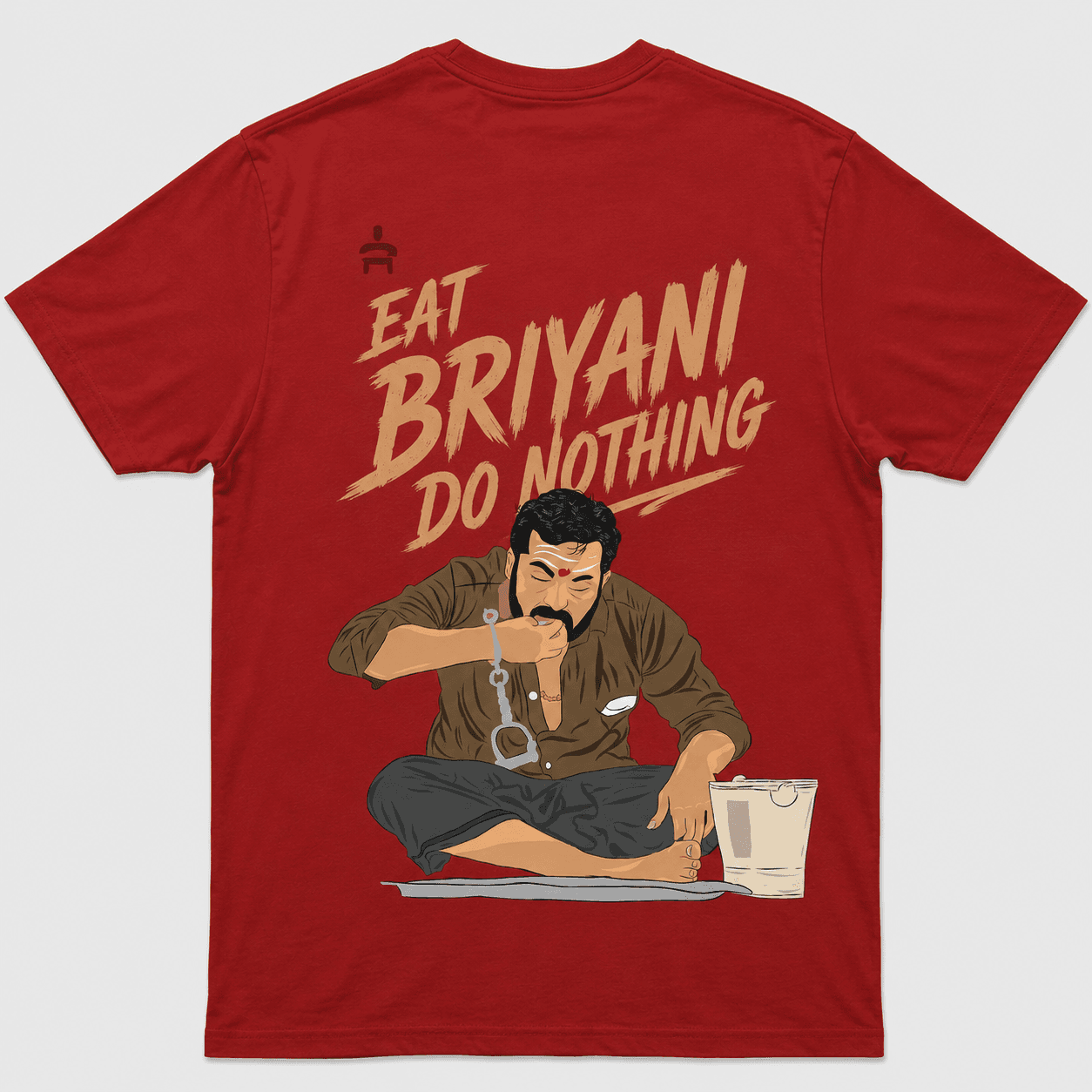 Red Print T-Shirt (Biryani)