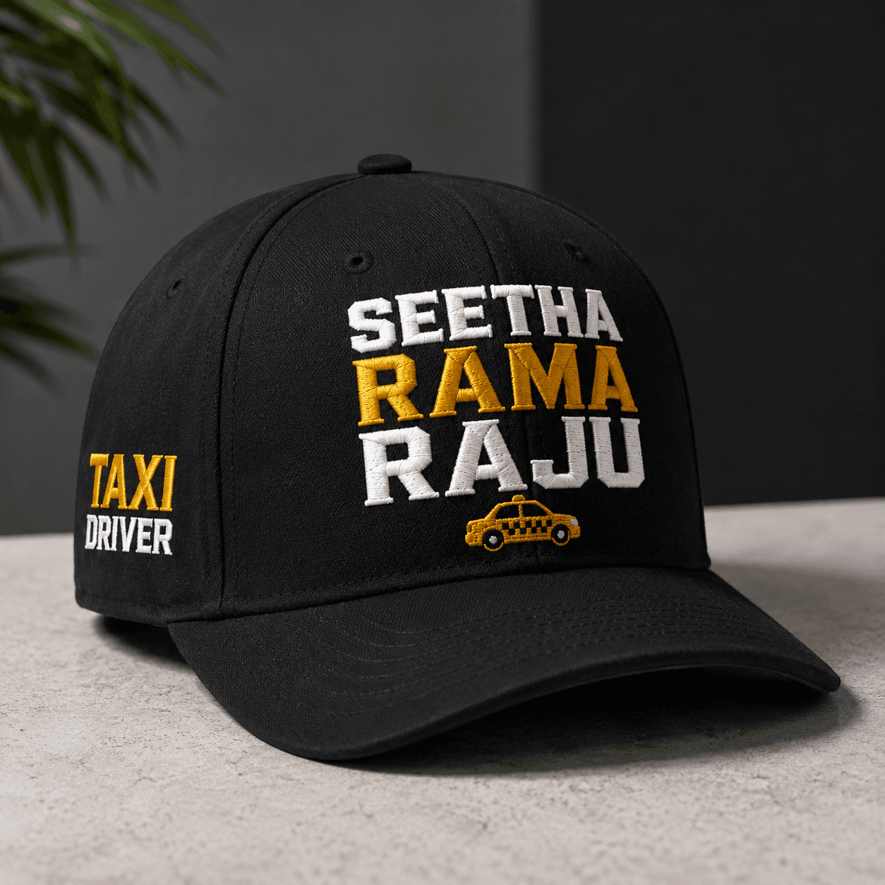 Seetha Rama Raju Taxi Driver Black Cap