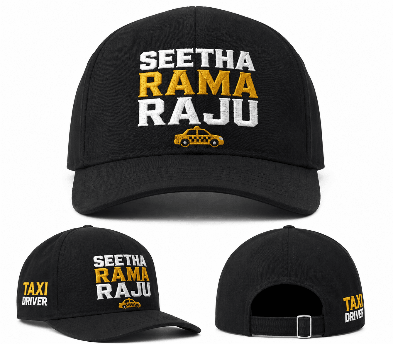 Seetha Rama Raju Taxi Driver Black Cap 2
