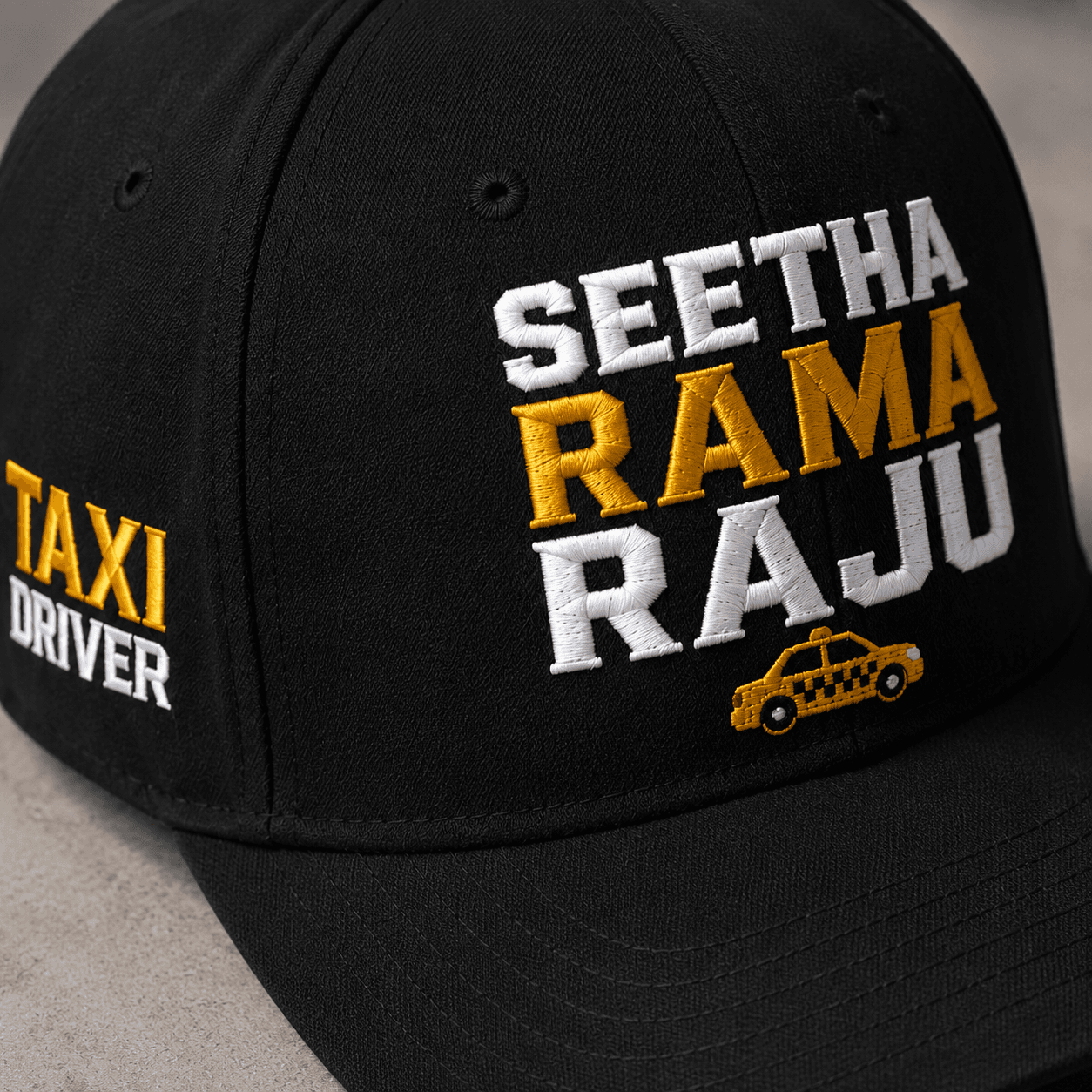 Seetha Rama Raju Taxi Driver Black Cap 3